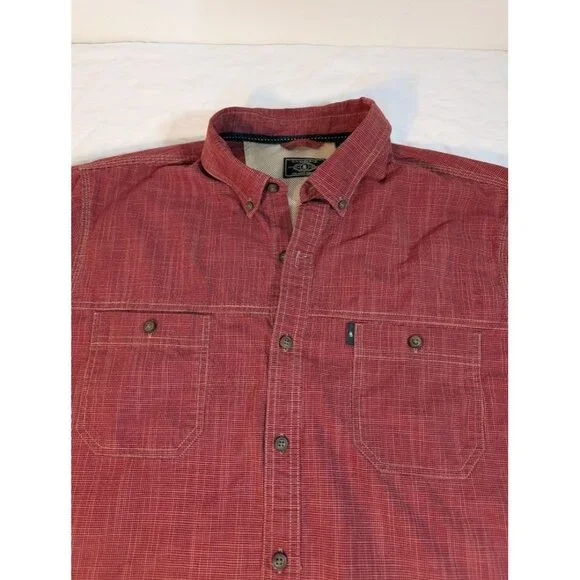 G. H. BASS & CO Red Button Front Shirt, Men's Size XL O20 - Picture 2 of 7